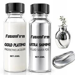 High Gloss Silver Airbrush Paint – Alcohol-Based Liquid Leaf 1 Fl Oz – Craft & A