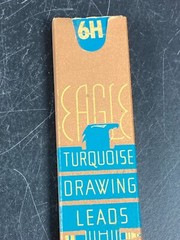 Eagle Turquoise Drawing Leads 81 Total 2375 2H 6H Wood Inserts Lot Vintage