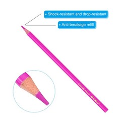 Rose Red Colored Pencils Set, 20 Pcs Oil Color Pencils