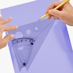 Westcott Adjustable Triangle Scale Set Easy To Read Markings For Crafting