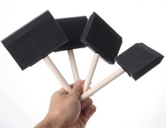 Versatile Bates Foam Paint Brushes 4 Inch for Smooth Finishes 8 Pack
