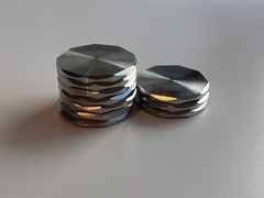 Stainless Steel Coin Blanks – 1 1/4 ” x 1/8″ – American Made – Machined Finish