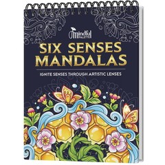 Six Senses Mandalas, Adult Coloring Book Spiral Bound for , Thick Coloring Bo…