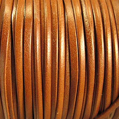Calf Leather Lace 3/32″ / 50 Yards/Saddletan