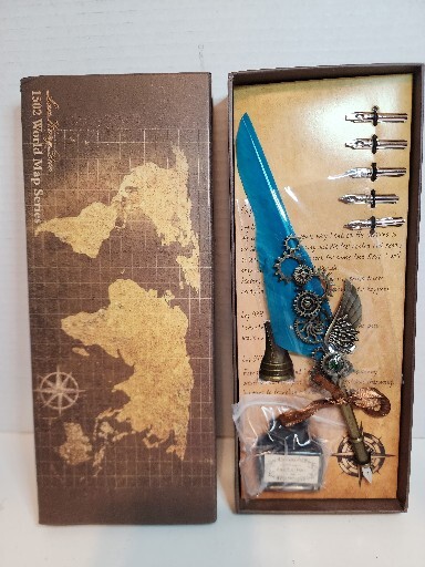 Dolin Youpin 1502 World Map Series Steam Punk Feather Quill Pen Additional Tips