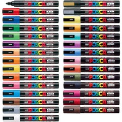 Mitsubishi Pencil Posca Medium Point Round Tip 29 Colors Complete Set