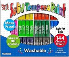 Kwik Stix Tempera Paint Classpack 144/Pkg-Classic Colors, 12 Of Each Color