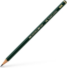Faber-Castell CASTELL 9000, HB Graphite Matt Pencil, Matt Graphite, Box of 12
