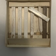 Vintage 1 Dousaine Crayons Pour Dessin Carres Blancs No. 1 WHITE Paris France