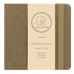 Watercolor Sketchbook, 5.5″x5.5″ Watercolor Journal with 24 Sheets 140 LB (30…