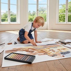 12 Colors Soft Pastels Set Brown Tones Square Chalk Sticks Artists Drawing