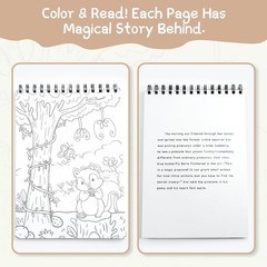 Workbook Beginner-Friendly Paint Set Funny Coloring Books with Paint Brush (A…