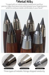 Solid Wood 5.6mm Mechanical Clutch Pencil Ebony Rosewood Sketch Lead Holders
