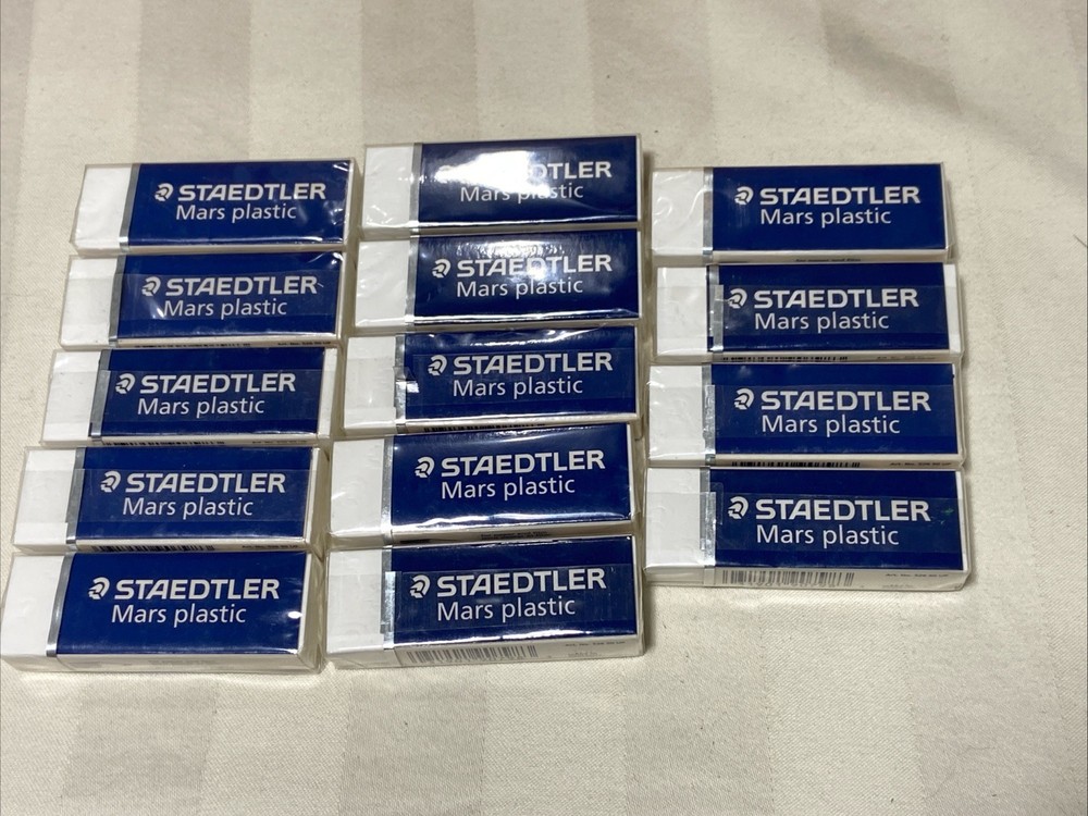 Staedtler Mars Premium Plastic Erasers 52650 Lot Of 14 Erasers New