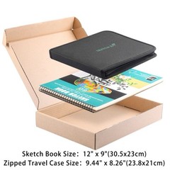 50pc Professional Drawing Artist Kit Pencils Sketch Charcoal Art Set Adults Bag