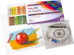 Pack of 50 Oil Pastels – Effortless Blending and Brilliant Colors for Everyone