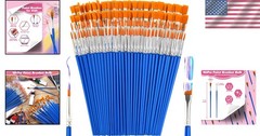 Paint Brushes Bulk Kids Art Supplies 160 Pcs Small Flat Round Watercolor