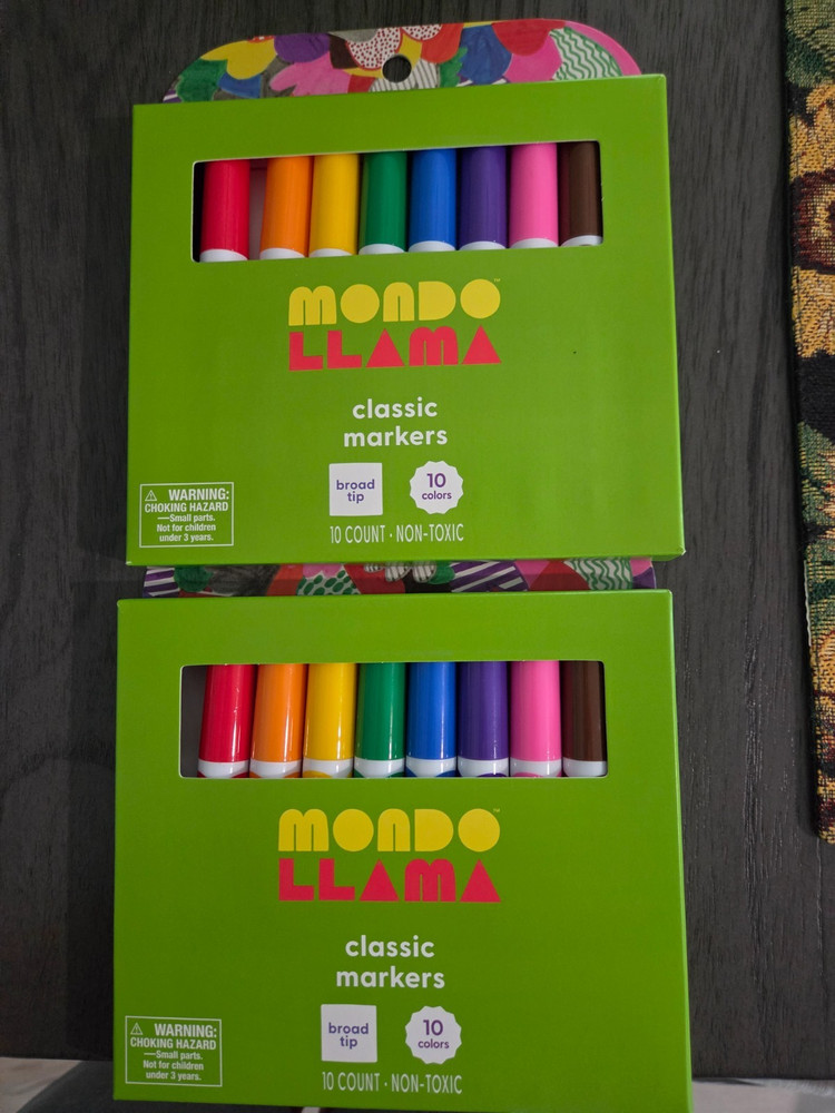 MONDO LLAMA Classic Markers – broad tip – 10 count – 2 boxes