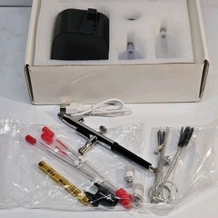 Airbrush Kit W/Compressor 50 Psi Non-clogging Rechargeable Painting, Nails,Cake