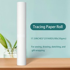 Tracing Roll,17.5-inch x 25yard，White Translucent Vellum,Pattern for Sewing, …