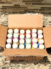 Lot Of 24 Crafter’s Acrylic All-Purpose Paint 2oz – Master Case