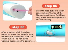 3D Printing Pen Set 3D Drawing Pen with Led Display 12 Color Filament Kid Gift