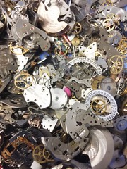 28 Grams Vintage Watch Parts Steampunk DIY Jewelry Art Crafts Gears Cogs Wheels