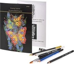 Professional 76-Piece Art Supplies Kit with Tutorial & Travel Case for Artists
