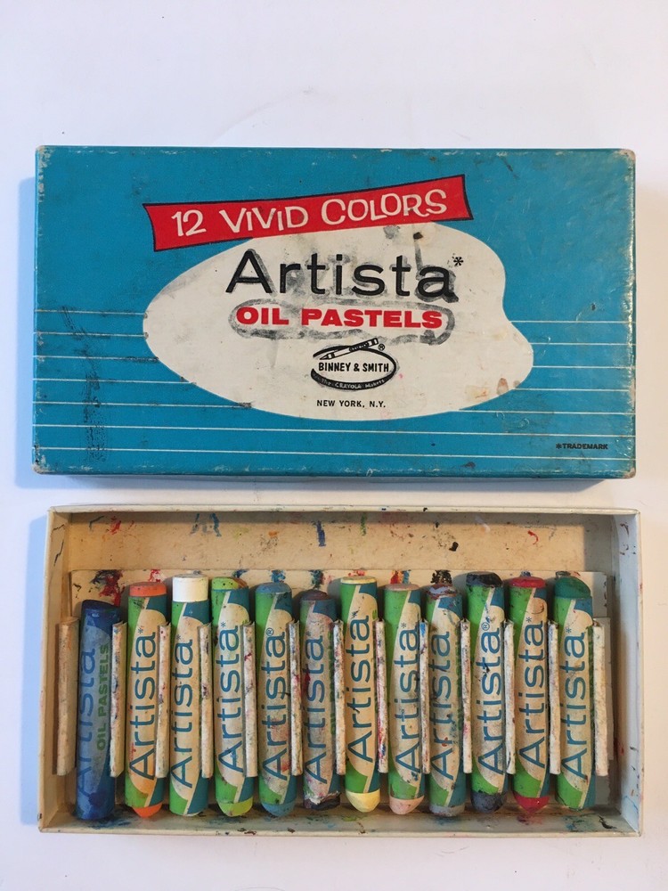 OIL PASTELS VINTAGE Art Supplies ARTISTA 12 Pack Original Binney & Smith – #212