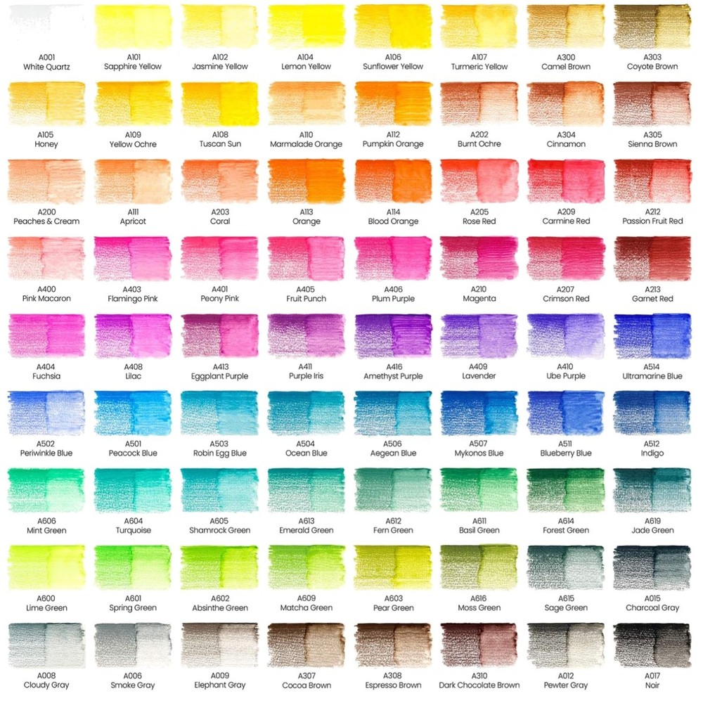 72-Piece Wax-Based Colored Pencils Set for Artists
