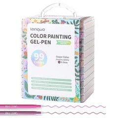 Gel Pens for Adult Coloring Books, 99 Colors Set Gel Colored Pens Marker, Per…