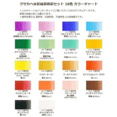 Kusakabe Transparent Watercolor Paints 18 Colors Set WASAI Size 5ml 2 Nos. New