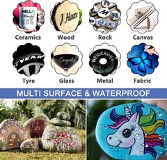 Waterproof & Fade-Resistant 28 Color Paint Markers – Perfect for Creative Crafts