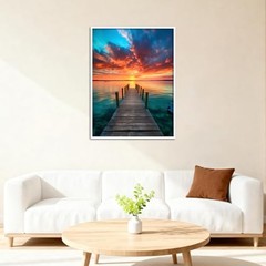 Sunset Diamond Painting for Adults,Diamond Art Painting for 12x16inch Beach