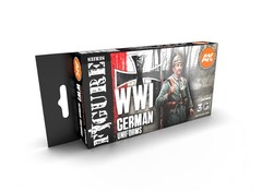 3G WWI German Uniform Plastic Modelling Paints Accessories Item #AK11629