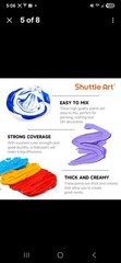 New Best Shuttle Art Acrylic Paint 50 Colors Paint Set, 2oz/60ml Bottles, Rich