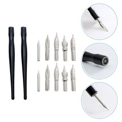 2 Sets 12 Pcs Cartoon Dip Pen Holders And Nibs For Art Drawing Writing