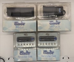 4 Pc Set- New 3Doodler 2-Nozzle Sets W/6 Heads, 1- Pedal, 1-JetPack