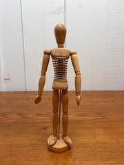 Vintage Wooden Artist Mannequin | Art Pose Figure | Drawing Model – 13 inch