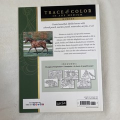 Art Instruction Book Lot 5 Trace & Color In Any Medium Painting Walter Foster