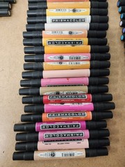 Prismacolor Lot Of 71 Markers Various Colors Dual Tips Prisma Color