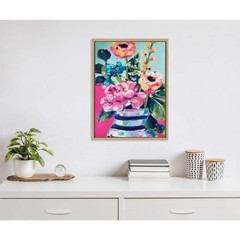 **Sylvie “Miss Mabel’s Summer Bouquet” Framed Art Print by Rachel Christopoulos*