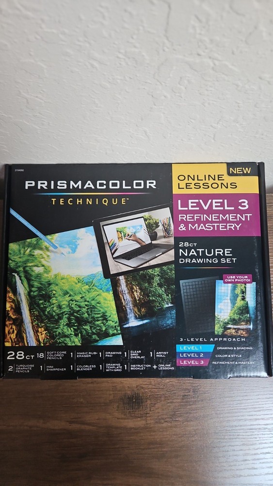 PRISMACOLOR TECHNIQUE 25 PC ART SET LANDSCAPE LEVELS 1, 2, 3 + 3 ONLINE LESSONS