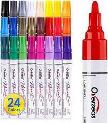 Oil Based Paint Pens – 24 Colors Waterproof Markers