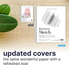 200 Series Sketch Pad, 8.5×11 inch, 100 Sheets, Side Wire – Artist Sketchbook…