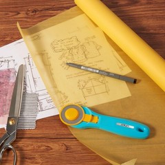 SEMLEART Tracing Paper Roll,17.5-inch x 25yard，Yello Translucent Vellum,Patte…