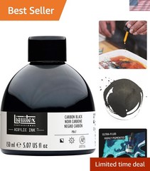 Professional Acrylic Ink, 5.1-oz 150ml Jar, Carbon Black