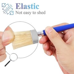 20 Pcs Kids Paint Brushes – Round & Flat, Easy Hold & Clean, Bristle 20PCS