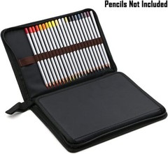BTSKY Portable Canvas Zippered Colored Pencil Case-Super Large Capacity 72 Slot