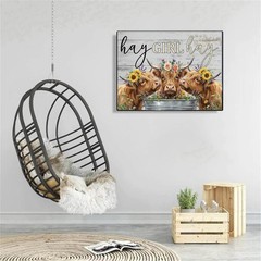 Cow Diamond Art Kits for Adults, Highland Cow Diamond Painting Kits for Adults..